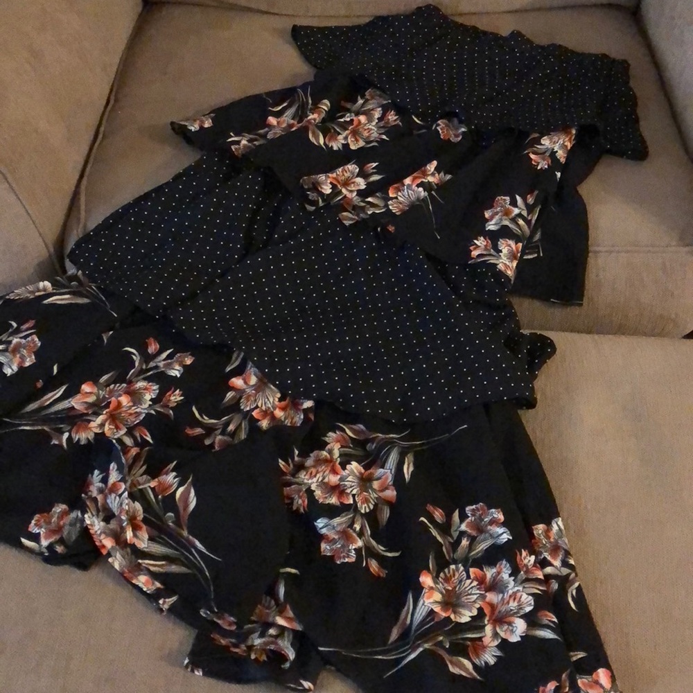 Floral tiered skirt